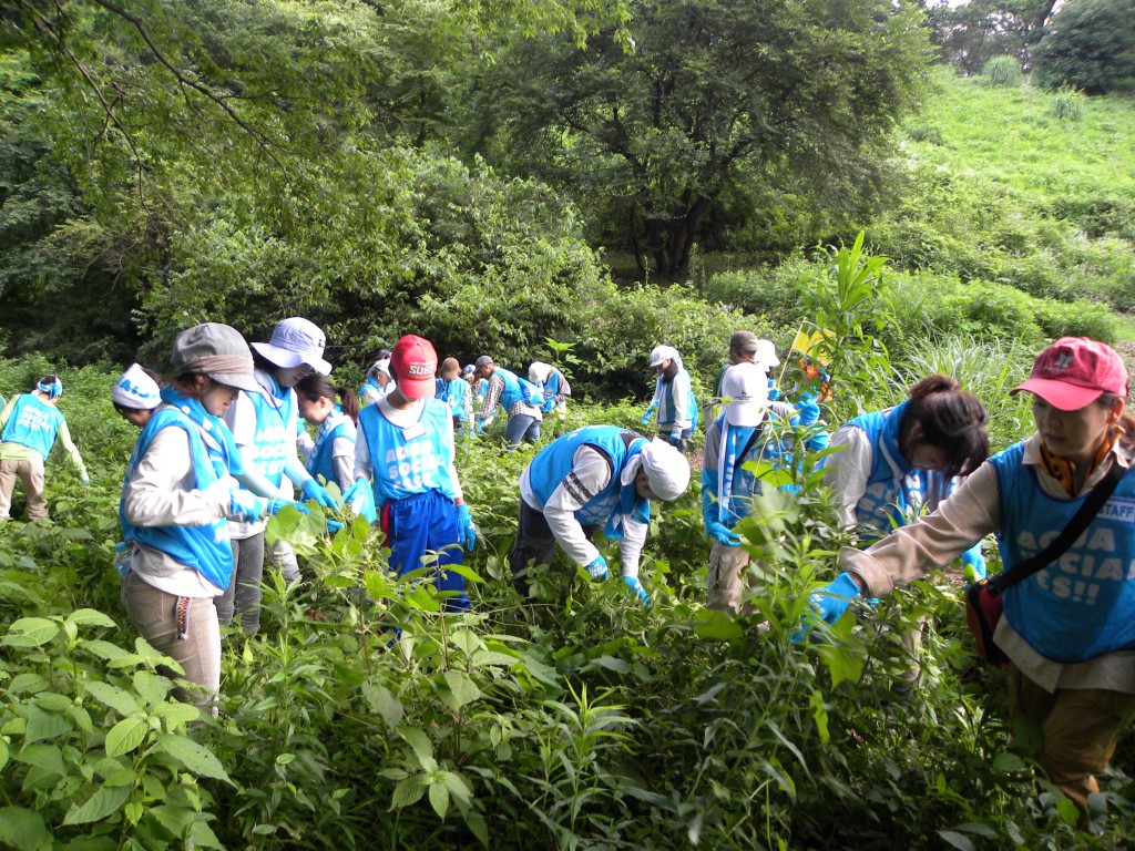 AQUA SOCIAL FES!! 2012 PROGRAM17 みんなの鶴見川流域プロジェクト 第４回　初夏の源流保水の森でアレチウリ退治とホタル観察会