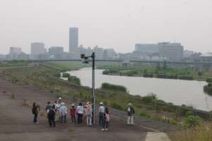  遊水地の仕組みを学習しながらウォーク