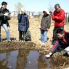 3月26日 新横浜公園にドジョウ放流