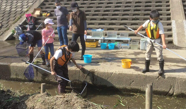 ライジャケ隊の鶴見川流域活動イメージ2013